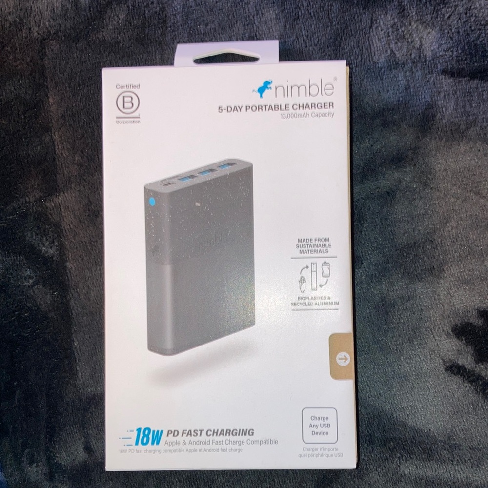 Nimble 18w 5 day portable charger